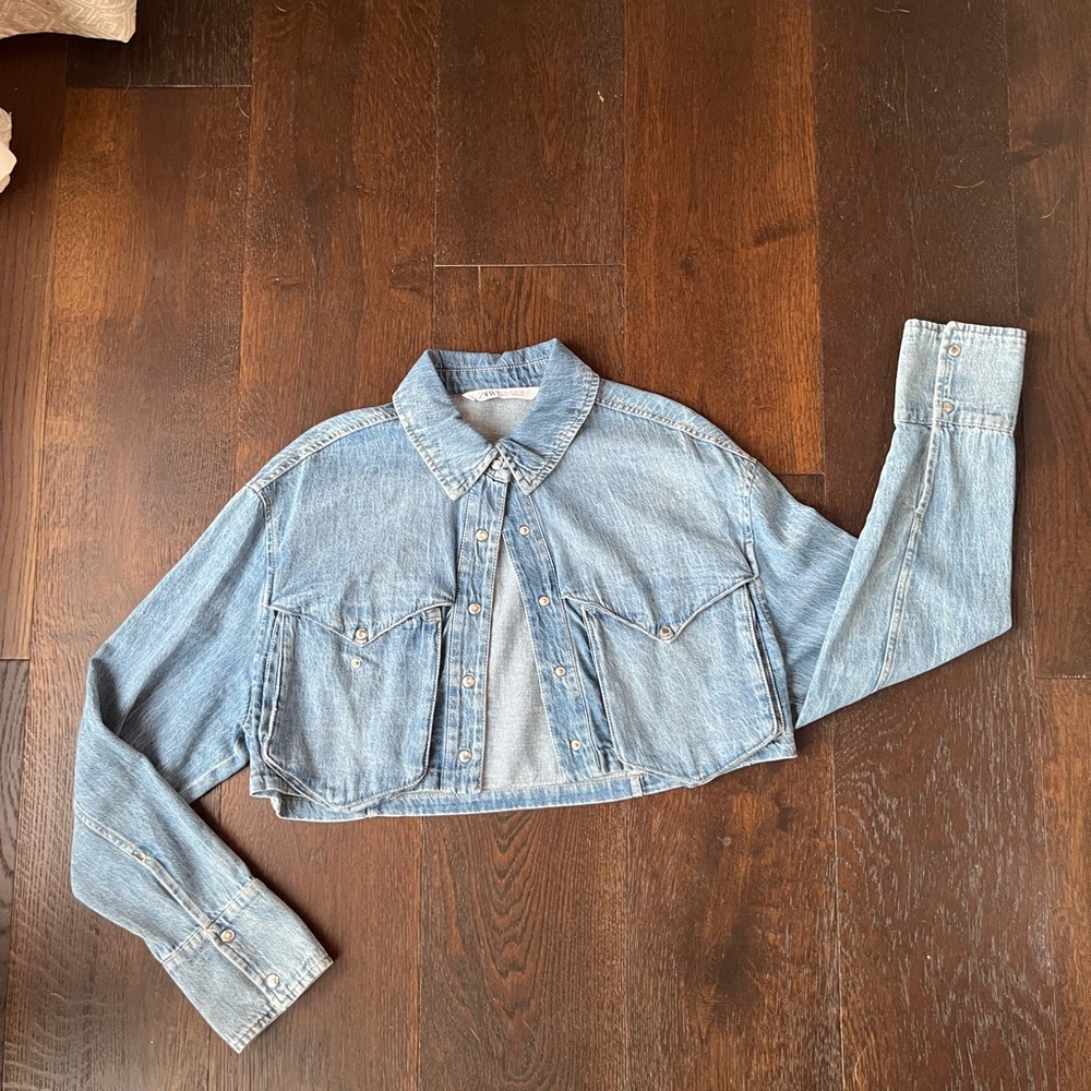 Zara Light Blue Denim Jacket